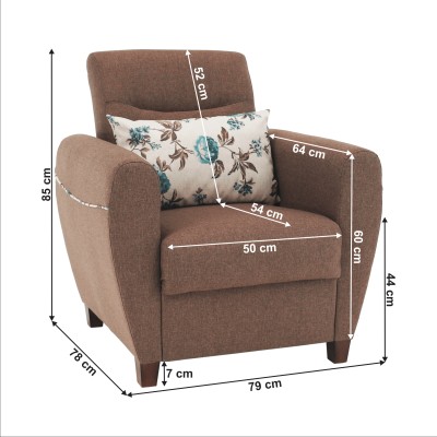 Fotoliu, bej închis, MILO