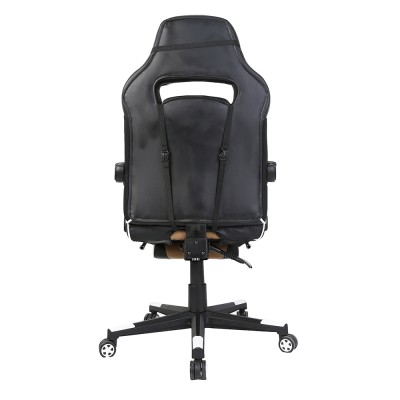 Fotoliu birou/gaming, negru/alb/bej, OZGE