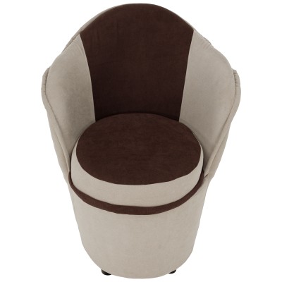 Fotoliu cu spaţiu depozitare, bej/maro, PERSI