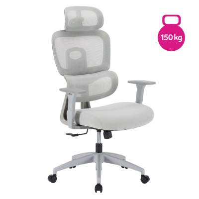 Fotoliu de birou, gri deschis/gri, ERMEN