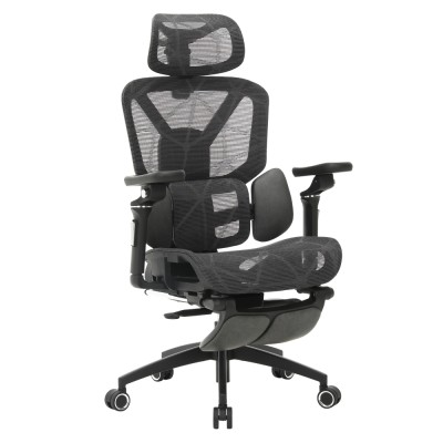 Fotoliu de birou, gri închis/negru, VILMER