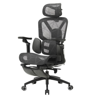 Fotoliu de birou, gri închis/negru, VILMER