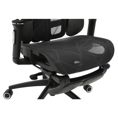 Fotoliu de birou, gri închis/negru, VILMER