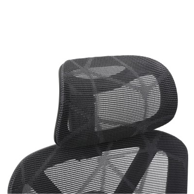 Fotoliu de birou, gri închis/negru, VILMER