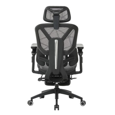 Fotoliu de birou, gri închis/negru, VILMER