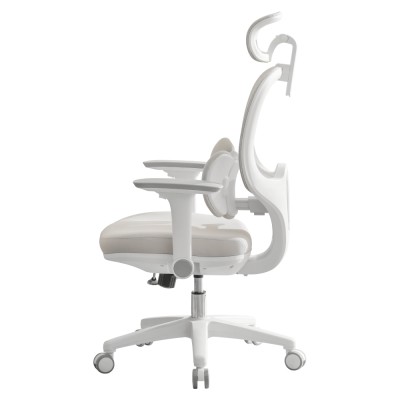 Fotoliu de birou, gri/alb, ABRAMO