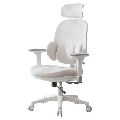 Fotoliu de birou, gri/alb, ABRAMO