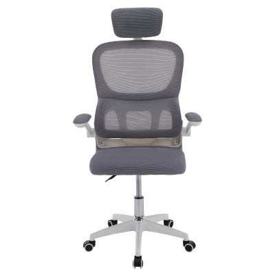 Fotoliu de birou, gri/alb, FERIS