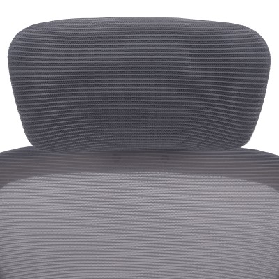 Fotoliu de birou, gri/alb, FERIS