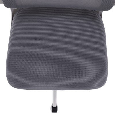 Fotoliu de birou, gri/alb, FERIS