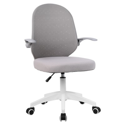 Fotoliu de birou, gri/alb, PASTURA