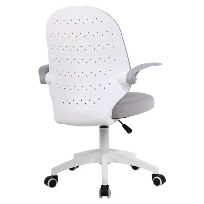 Fotoliu de birou, gri/alb, PASTURA