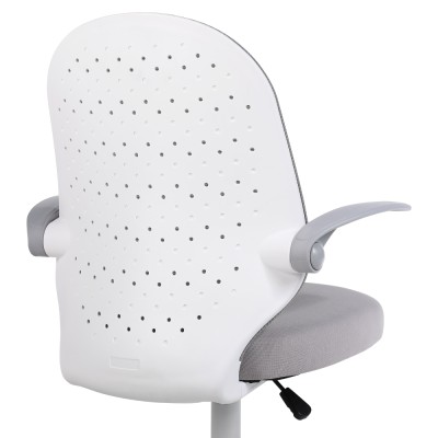 Fotoliu de birou, gri/alb, PASTURA