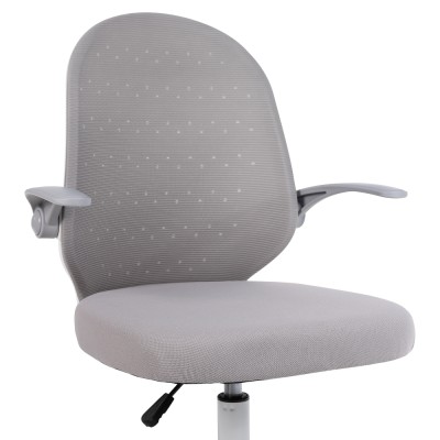 Fotoliu de birou, gri/alb, PASTURA