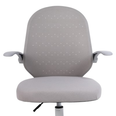 Fotoliu de birou, gri/alb, PASTURA