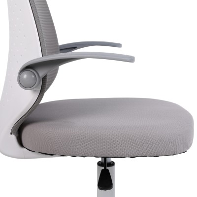 Fotoliu de birou, gri/alb, PASTURA