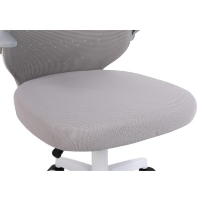 Fotoliu de birou, gri/alb, PASTURA