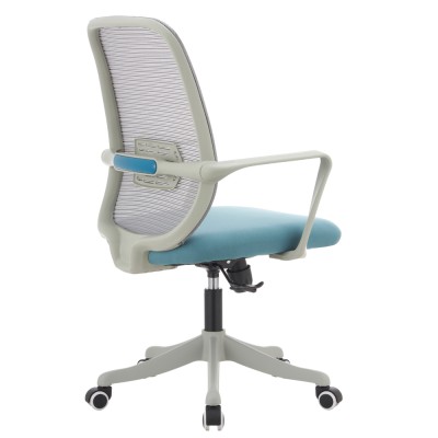 Fotoliu de birou, gri/albastru, DERVIN