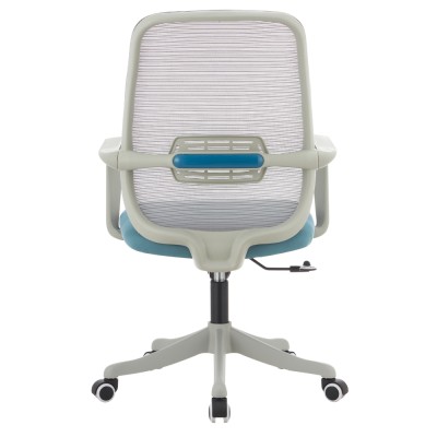 Fotoliu de birou, gri/albastru, DERVIN