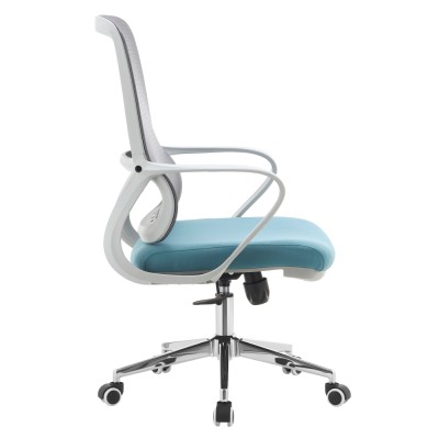 Fotoliu de birou, gri/albastru, FOSTER TYP 2