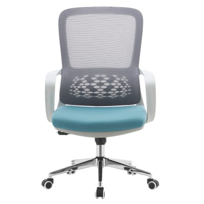 Fotoliu de birou, gri/albastru, FOSTER TYP 2