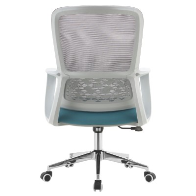 Fotoliu de birou, gri/albastru, FOSTER TYP 2