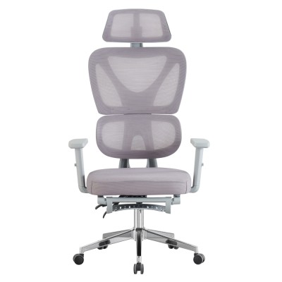 Fotoliu de birou, gri/crom, DEMOS