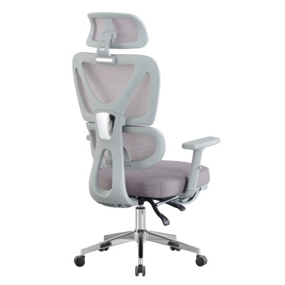 Fotoliu de birou, gri/crom, DEMOS