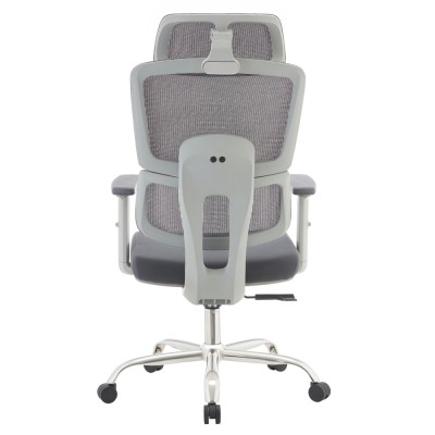 Fotoliu de birou, gri/crom, portanţă 150 kg, BYRON