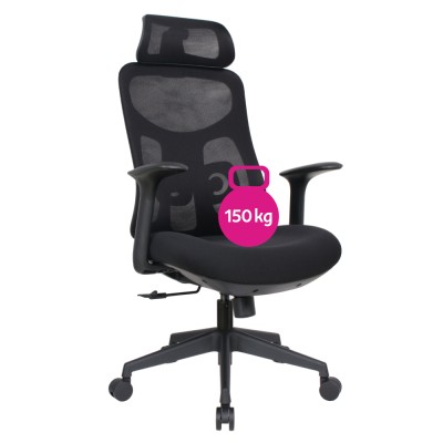 Fotoliu de birou, negru, SULIVAN