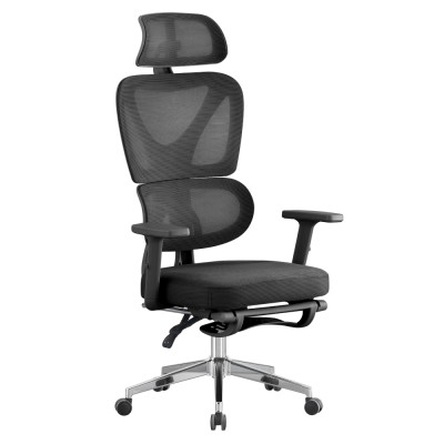 Fotoliu de birou, negru/crom, DEMOS