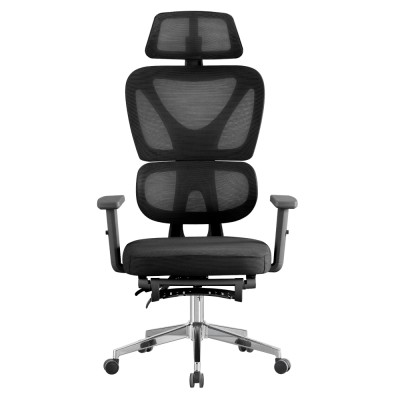 Fotoliu de birou, negru/crom, DEMOS