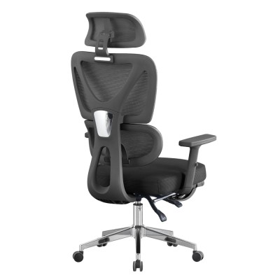 Fotoliu de birou, negru/crom, DEMOS