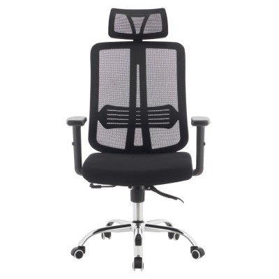 Fotoliu de birou, negru/crom, portanţă 150 kg, DUVAL