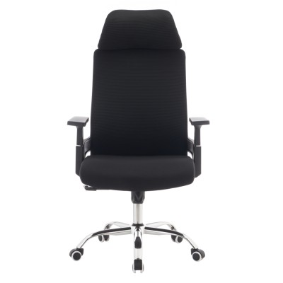 Fotoliu de birou, negru/crom, portanţă 150 kg, HOLGER