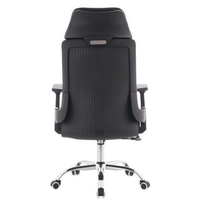 Fotoliu de birou, negru/crom, portanţă 150 kg, HOLGER