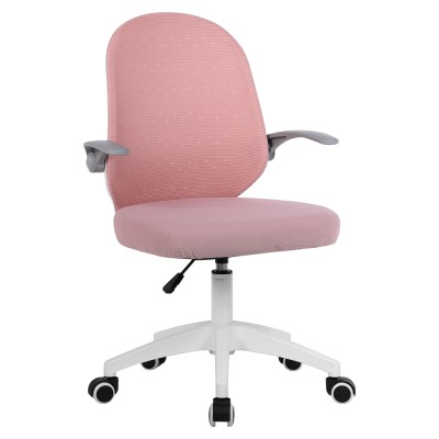 Fotoliu de birou, roz/alb, PASTURA