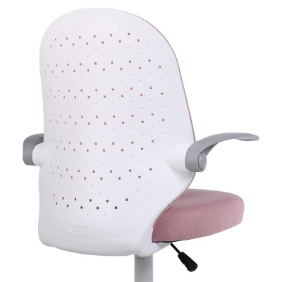 Fotoliu de birou, roz/alb, PASTURA