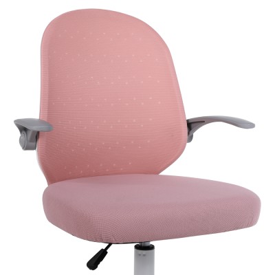 Fotoliu de birou, roz/alb, PASTURA