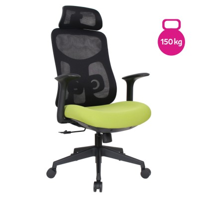 Fotoliu de birou, verde/negru, SULIVAN