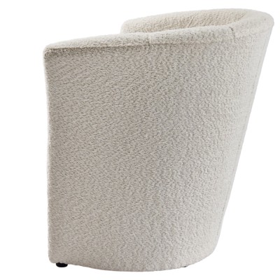 Fotoliu de club, material textil crem Coral, CUBA