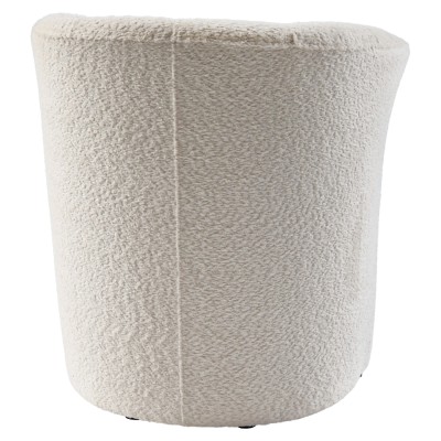 Fotoliu de club, material textil crem Coral, CUBA