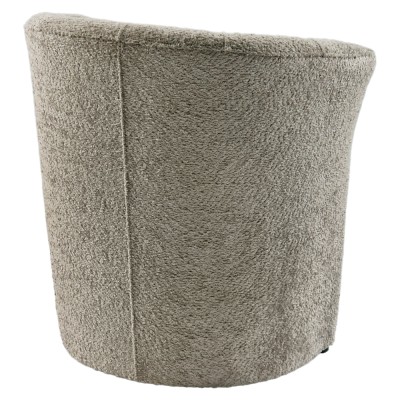 Fotoliu de club, material textil gri-bej Taupe Coral, CUBA