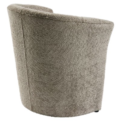 Fotoliu de club, material textil gri-bej Taupe Coral, CUBA