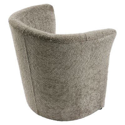 Fotoliu de club, material textil gri-bej Taupe Coral, CUBA