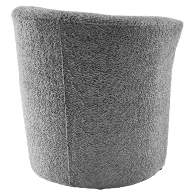 Fotoliu de club, material textil gri Coral, CUBA