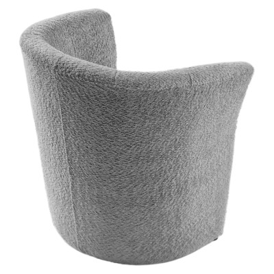 Fotoliu de club, material textil gri Coral, CUBA