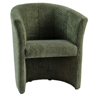 Fotoliu de club, material textil verde Coral, CUBA