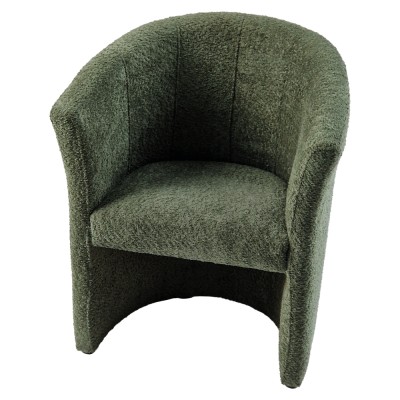 Fotoliu de club, material textil verde Coral, CUBA