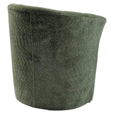 Fotoliu de club, material textil verde Coral, CUBA